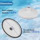 SP1106 Pool Skimmer Vacuum Plate for Hayward Swimming Pool Skimmers SP1082 1084 1085 1075, Pool Vacuum Skimmer Adapter Cover