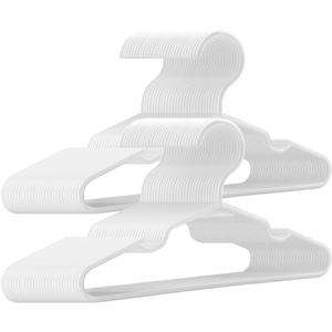 Trusir Kids Hangers - 100 Pack, 11.5 Inch White Baby & Toddler Hangers for Closet - Ideal for Baby Standard Use