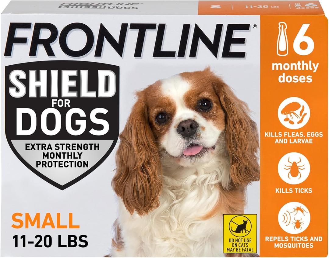 FRONTLINE Shield Flea & Tick Treatment for Small Dogs 11-20 lbs. Count of 6