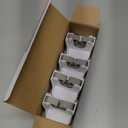 reliahom 5 Pack Broom Holder Wall Mount Mop Grippers No Drilling Self Adhesive Anti-Slip Mop Handle Hanger Dustpan and Broom Organizer Garage Storage Racks-White