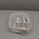 Metal Mesh Steel Basket, Storage Organizer Basket Multi-functional Hanging Kitchen Baskets Fruit Basket Bin with Bamboo Handle for Kitchen Bathroom Picnic Shopping Decor Cabinet Home, Beige