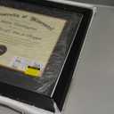 15x18 Diploma Frames with 11x14 Black Mat Display Documents 11 x 14 or 15 x 18 without Mat, 14x11 Cherry Red Frame for Wall Mounting