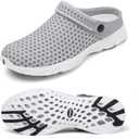 SAGUARO Men's Women's Quick Dry Garden Shoes Lightweight Breathable Gardening Clog Water Shoes Mesh Sandals for Sports Outdoor Beach Pool Exercise Size 43