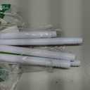 2pcs Tension Curtain Rod 33 to 56 inch No Drilling Spring Tension Rod Adjusting White Curtain Rod No Drilling Non-Slip Expandable Spring Loaded Curtain Tension Rods for Window, Doorway, Closet