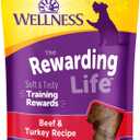 4 x Wellness Rewarding Life Dog Treats, Training Treat, Grain Free, Soft Beef & Turkey (6 Ounce Bag) (0.38 Ounce (Pack of 1))