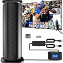 2025 Upgraded TV Antenna Up 2800+ Miles Range, Digital Best Antenna for Smart Tv Indoor/Outdoor 4k Local Channels, Amplified HDTV Antenna Long Range with Amplifier Signal Booster/Thic Cable (Large-X)
