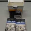 BESTTEN 3 Pack Dimmer Light Switch, Universal Lighting Control, Single Pole or 3 Way, Compatible with LED Dimmable Lamp, CFL, Incandescent, Halogen Bulb, Decorator Wall plate Included, UL Listed, White (Standard)