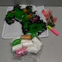 Puzamen Latch Hook Kits for Adults Beginners, 12x12inch Small Latch Hook Rug Kit with Precur Yarns Crochet Tools and Coded Canvas