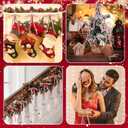 2 x 24 PCS Velvet Bows Christmas Ornaments Decorations, Sparkly Glittery Pink Velvet Bows Ornaments for Christmas Tree, Unique Elegant Xmas Home Holiday Decor for Tree Mantle Wreath Gift Wrap