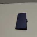 DuckSky Compatible with Samsung Galaxy S25 Ultra Genuine Leather Wallet caseRFID Blocking4 Credit Card HolderReal Leather Flip Folio Book Phone case Cover Women Men for S25 Ultra case Dark Blue