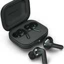 Moto Buds+ Headphones with Sound by Bose, Dual Dynamic Drivers and Optimal Resolution Sound, Dolby Head Tracking and Dolby Atmos, Dynamic Active Noise Cancellation - Black