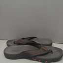 KIIU Mens Flip Flop Indoor and Outdoor Thong Sandals Beach Slippers Brown 2, 11 Men