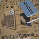 Fits 12x12 Duct Opening | Steel Return Air Filter Grille by Handua [Fixed Hinged] for 1-inch Filters | Vent Cover Grill for Sidewall and Ceiling | White | Outer Dimensions: 14 5/8"W X 14 5/8"H