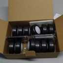 Yiliaw 12 Pack LED Puck Lights Remote Control 16 Color Changeable Under Cabinet Lights, Battery Operated Lights Night Light with Dimmer & Timmer for Closet Bedroom Kitchen, Black