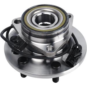 KUSATEC 515024 Front Wheel Bearing and Hub Assembly Compatible with 1999-2000 Cadillac Escalade, 1995-2000 Chevy GMC K1500 K2500 Suburban Tahoe Yukon, 6 Lug Bolts w/ABS
