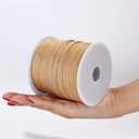 Whaline 229 Yards Raffia Paper Ribbon Christmas Kraft Craft Packing Paper Twine Festival Gift Wrapping DIY Crafts Ribbon for Decoration and Weaving, 1/4 inch Width
