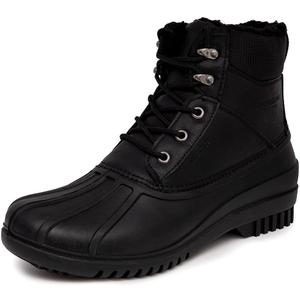 LONDON FOG Aspen Winter Boots for Men Waterproof Snow - Insulated Duck Men's Snow Boots or Rain Boots, Black Tan or Brown, Size 7 to 15 Medium and Extra Wide Widths (11)