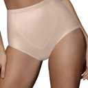 Bali Women's Firm Shapewear Pack, Shaping Brief with Tummy Control, 2-Pack (X-Large, Nude)