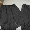 Ballet Wrap Skirt Chiffon Pull-on Elastic Waist Dance Skirt for Women Girls Ballet Dancewear (Black, S)