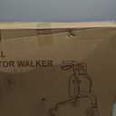 HOMLAND 3 Wheel Walkers for Seniors, FSA/HSA Eligible Foldable Wheeled Rollator with Cane Hold and Cup Hold, Lightweight Three Wheel Rolling Walker Height Adjustable for Seniors (260 Pound, Purple)