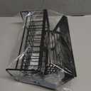 Cisily Sink Caddy Sponge Holder for Kitchen with Brush Holder and Stainless Steel Self Drain Tray, Rustproof Kitchen Sink Organizer for Sponge, Soap Dispenser Storage Accessories (9.25, Black)