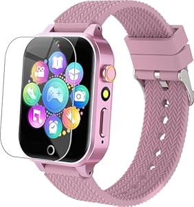 Kids Smart Watches Girls Age 312 with 26 Puzzle Games HD Video Camera Touchscreen Music Player Learning Cards Storybook Pedometer Metal Case Kids Watch Toy Birthday Gifts Include 2 Screen Protector