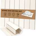 Stone Dish Drying Mat for Kitchen Counter, Foldable Dish Drying Mat, Quick Dry Stone Drying Mat, Absorbent Diatomaceous Earth Dish Mats, Kitchen Drying Mat Dish tray