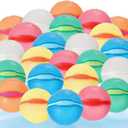 Reusable Water Balloons, 24 Pack Magnetic Refillable Water Balloons Quick Fill, Summer Fun for Kids Outdoor Pool Water Toys, Reusable Summer Outdoor Toys (24pcs)