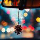 20th Anniversary Ornament,Happy 20th for Couple,20 Years of Marriage Crystal Hanging Ornament Decoration