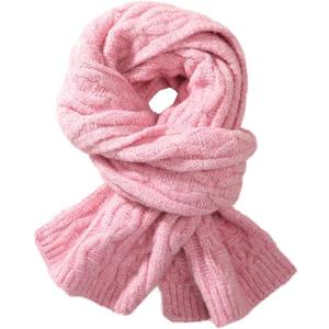 Scarf for Women Winter- Warm Thick Knit Winter Scarf for Women Wraps Chunky (Pink)