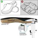 Endoto Cork Footbed for Birkenstock Super Birki Clog, Replacement Kork Insoles Inserts for Men & Women Sandals with Arch Support, Size US Women6/Men4-EU37