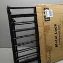29.4-78" Extra Wide Baby Gate, Long Dog Gates Indoor for Doorways Stairs, Essential Large Safety Gate for Child Toddler with Anti-Trip Pedal, Adjustable Pet Gate, 28" Tall 3 Metal Panels Black