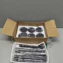 48 Pack Candle Holders Taper Candle Holders Tall Metal Candle Stands Holders for Table Centerpiece Modern Pillar & Home Wedding Decor, Matte Black