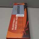 Heated Floor Mat Under Desk for Foot Warmer - Wider 110V Adjustable Temperature Electric Space Heaters Heating Pad - Carbon Crystal & Energy Saving Feet Warmers for Office,Home (Black Gray)