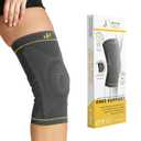 Morsa Cyberg Knee Support for Women, Knee Brace for Men Meniscus Tear, Stainless Steel with Flexible Stays, Patella Knee Sleeve, Compression, Stabilizer, Fit, Anti Sweating, Unisex, Grey (XX-Large)