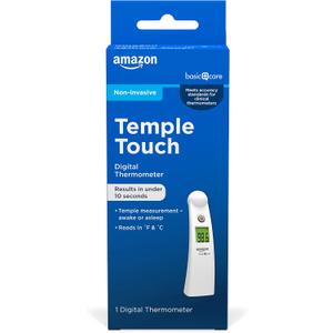 Care Temple Touch Digital Thermometer, Instant Read, Easy to Use, Fast Accurate, White