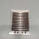 Brown Lash Clusters Pre-Mapped Eyelash Clusters Cat Eye Cluster Eyelash Extensions Fairy Wispy Cluster Lashes CC Curly Wet Look Individual Lashes Extensions 144Pcs 6-14MM Fox Eye Lashes Clusters