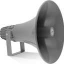 Pyle PA Horn Speaker - 16' 80W Compact Loud Sound Megaphone with 400Hz-5KHz Frequency, 16 Ohm, 100V/70V Transformer, Mounting Bracket, Ideal for Indoor/Outdoor Audio Systems (PHSP16, Gray)