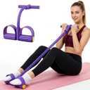 Multifunctional Pedal Resistance Band with Handle,4/6/8 Tubes for All Weights,Upgrade Heavy-Duty TPE Tubes with 300% Stretch for Full Body Workouts.
