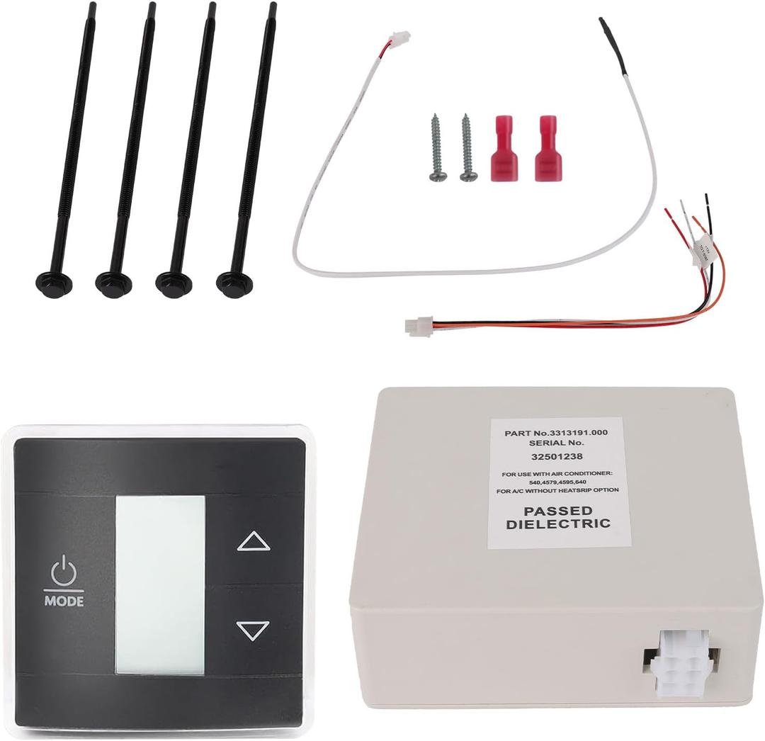 3316230.000 RV Single Zone Wall Thermostat/Relay Box/Cool Heat Control for RV/Camper Conditioners 3316230.700 RV Thermostat Kit 3316230.714