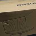 Marsail Armless-Office Desk Chair with Wheels: PU Leather Cross Legged Wide Chair,Comfortable Adjustable Swivel Computer Task Chairs for Home,Office,Make Up,Small Space,Bed Room(Light Beige)