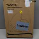 YASFEL Toilet Seat with Toddler Toilet Seat Built in, Plastic, Elongated Slow Close with Magnets For Potty Training For Kids & Adults (White, 18.5)