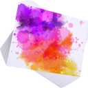 Spiareal 100 Sheets 8 x 10 Inch Watercolor Paper Bulk 140 Lb/300 GSM White Construction Paper Cold Press Blank Cotton Art Paint White Color Pad Artists Drawing Christmas Cards