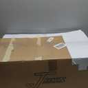 Oversized King Goose Feather Down Fiber Comforter, 100% Cotton Cover Ultra Soft Fluffy Duvet Insert, All Season Luxurious Hotel Bedding Comforter with 8 Loops, White 116"x98"