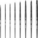 Nicpro 8pcs Watercolor Paint Brushes, Round Pointed Tip Paint Brush Set, Professional Soft Synthetic Squirrel Paint Brushes, Artist Painting Brushes for Watercolor, Inks, Gouache, Acrylic, Oil