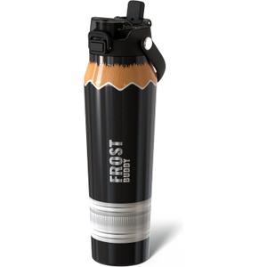 Frost Buddy 32oz Insulated Water Bottle with Straw & Chug Lid | Leak-Proof Stainless Steel | 24-Hours Cold | Sweat-Proof, Cup Holder Friendly | Ideal for Gym, Travel, Sports & Everyday Hydration