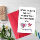 3 x Funny Anniversary Card for Women Men, Happy Anniversary Card Gifts for Husband Wife Couple, Wedding Anniversary Cards Gifts for Him Her (100)