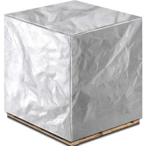 48" x 60" x 48" Heavy Duty Pallet Covers Outdoor PE Waterproof Pallet Cover Silver Tarp Waterproof for Construction Outdoor Storage(1 Pcs)