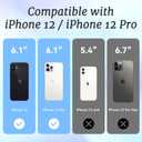 for iPhone 12 & iPhone 12 Pro Case, Romantic Coastal Collage, Romantic Soft Slim TPU Compatible with MagSafe, Military-Grade Drop Protection & Camera Protection for Women Girls Ocean