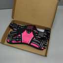 PoyPet No Pull Dog Harness, No Choke Front Lead Dog Reflective Harness, Adjustable Soft Padded Pet Vest with Easy Control Handle for Small to Large Dogs(Pink, Medium)